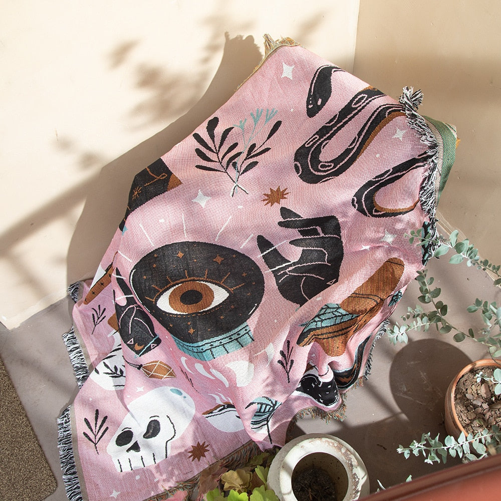 retro-boho-tarot-cotton-linen-blanket-sofa-towel-knit-thickened-warm-pad-mat-bohemian-throw-travel-bedspread-sofa-cover-blankets-tapestry