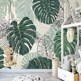 self-adhesive-wallpaper-modern-tropical-plant-photo-wall-murals-living-room-bedroom-waterproof-canvas-home-decor-papel-de-parede-papier-peint