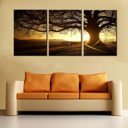 simple-life-3-panels-modern-printed-tree-painting-picture-sunset-canvas-painting-wall-art-home-decor-for-living-room-unframed