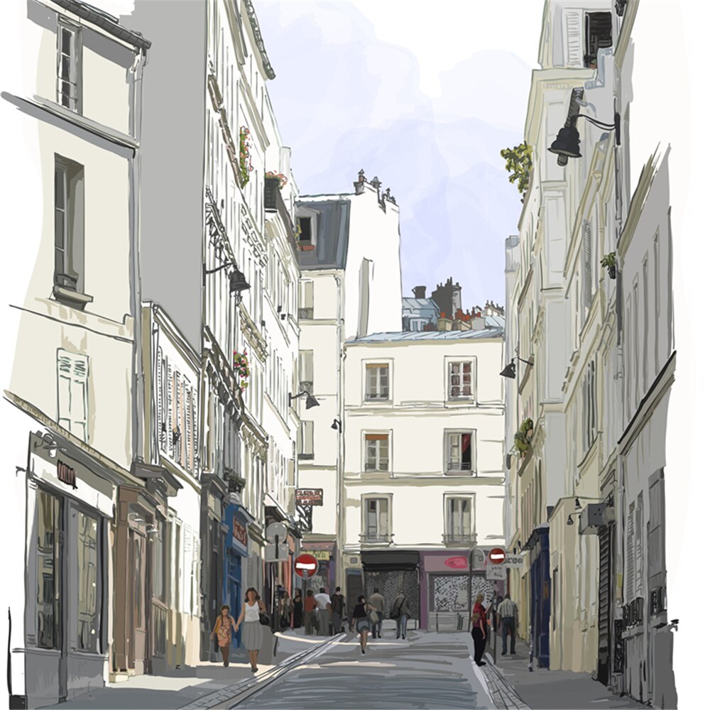 custom-mural-wallpaper-papier-peint-papel-de-parede-wall-decor-ideas-for-bedroom-living-room-dining-room-wallcovering-city-streets-white-house