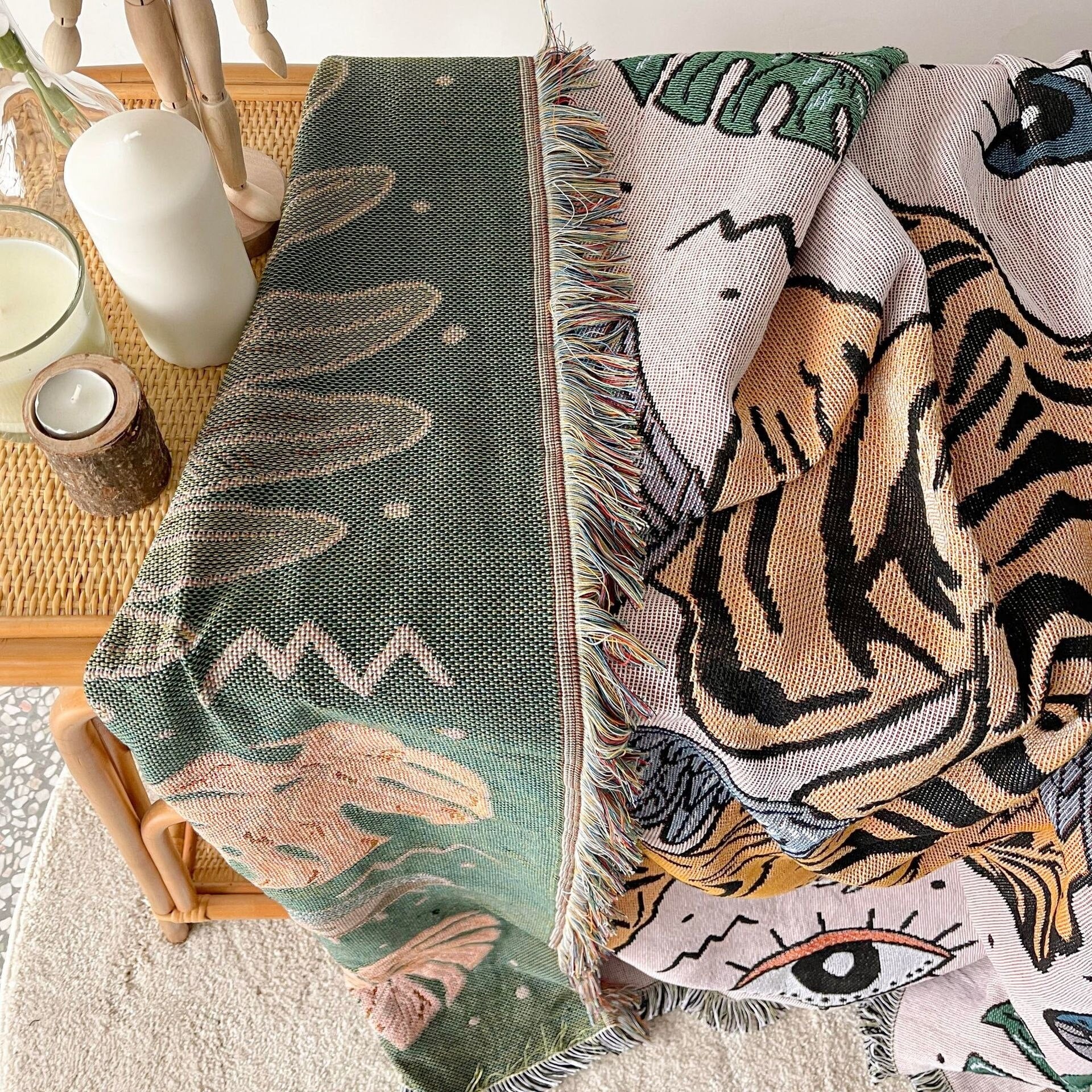 Tiger best sale woven throw