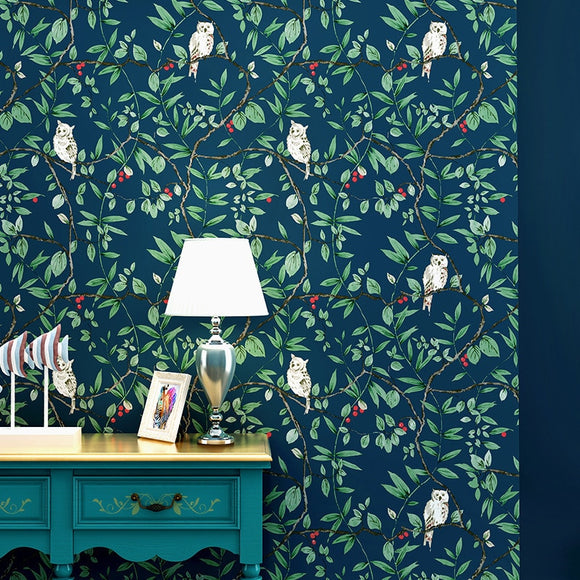 vintage-american-birds-flowers-wallpaper-for-living-room-bedroom-blue-countryside-floral-contact-paper-home-decoration-ab-style