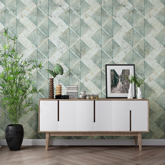 vintage-green-geometric-lattice-living-room-background-wallpaper-roll-pvc-waterproof-gray-texture-bedroom-home-decor-wallpaper-papier-peint
