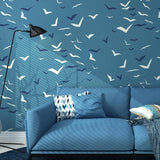 wallpaper-for-walls-in-roll-seagull-bird-blue-wallpaper-feature-wall-paper