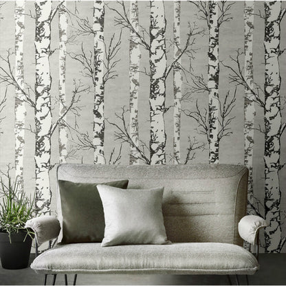 white-3d-forest-birch-tree-wallpaper-modern-vintage-retro-woods-jungle-wall-paper-bar-restaurant-feature-background-wall-decor