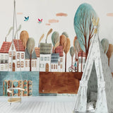 custom-large-mural-wallpaper-nordic-simple-happy-childhood-town-children-house-background-wall-wall-covering-papier-peint