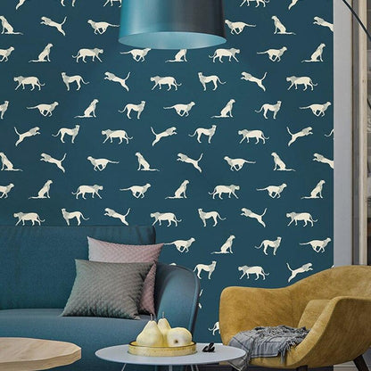 yellow-red-blue-grey-animal-pattern-wallpaper-for-kids-room-vinyl-bedroom-children-room-wall-paper-background-papier-peint