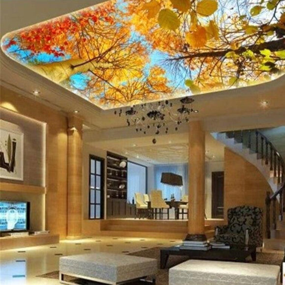 custom-3d-mural-wallpaper-papier-peint-ceiling-mural-interior-bedroom-dining-room-living-room-photo-wall-decoration-fall-colorful-forest