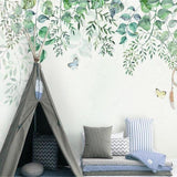 high-quality-papel-de-parede-3d-wallpaper-nordic-hand-painted-fresh-leaves-vine-sofa-tv-backdrop-wall-paper-mural