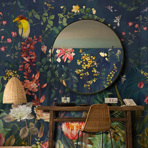 custom-wallpaper-mural-3d-american-retro-hand-painted-flowers-and-birds-hotel-restaurant-bedroom-living-room-sofa-tv-background-papier-peint