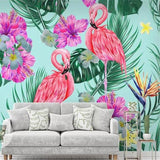3d-mural-wallpaper-custom-photo-wallpaper-flamingo-flowers-plants-tropical-rainforest-wall-wallpaper-for-kids-room