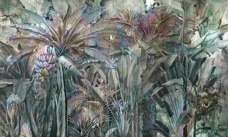 custom-mural-wallpaper-papier-peint-papel-de-parede-wall-decor-ideas-for-bedroom-living-room-dining-room-wallcovering-hand-painted-tropical-rainforest-banana-leaves