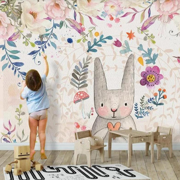 custom-mural-nursery-nordic-fashion-wallpapers-animal-balloons-kids-house-background-papel-de-parede-wall-papers-home-decor-papier-peint