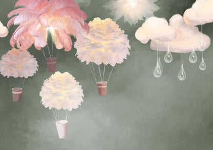 custom-mural-wallpaper-papier-peint-papel-de-parede-wall-decor-ideas-for-bedroom-dining-room-wallcovering-Wall-Painting-feathers-Kids-Bedroom-nursery-decor