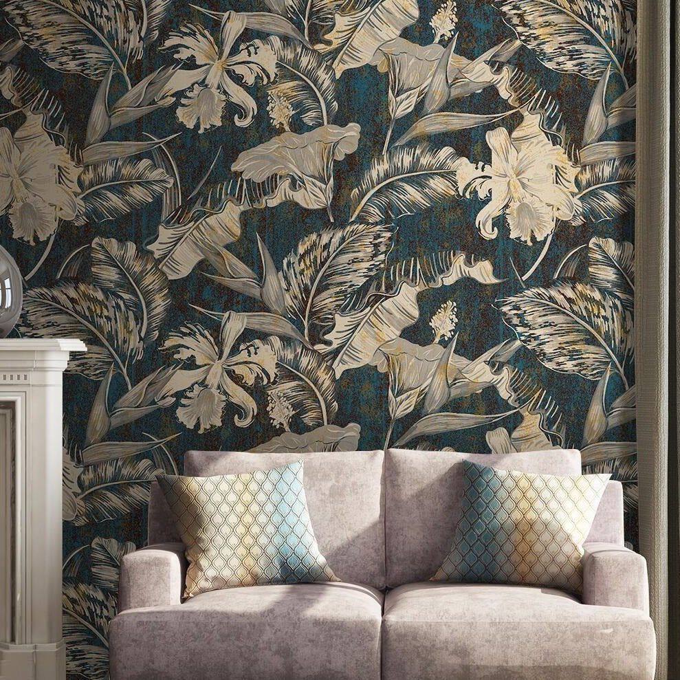 custom-mural-nordic-tropical-plants-and-flowers-wall-painting-living-room-bedroom-papel-de-parede-3d-wall-papers-home-decor-papier-peint