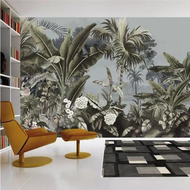 Customized-nostalgic-medieval-hand-painted-rainforest-mural-wallpaper-home-decoration-TV-background-vinyl-wallpaper-papier-peint-wall-covering