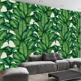 European-retro-hand-painted-rainforest-plant-banana-leaf-photo-wallpaper-decorative-mural-living-room-background-papier-peint