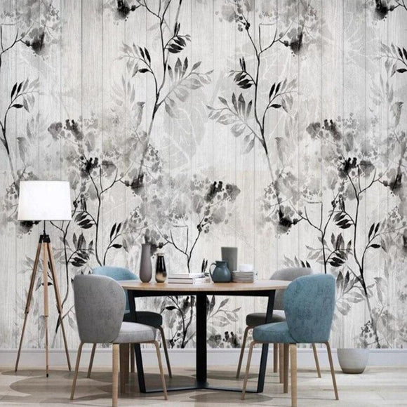 custom-wallpaper-mural-black-and-white-leaves-wooden-wallpapers-for-living-room-background-wall-stickers-decoration-murale-wall-paper-papier-peint-retro-nordic