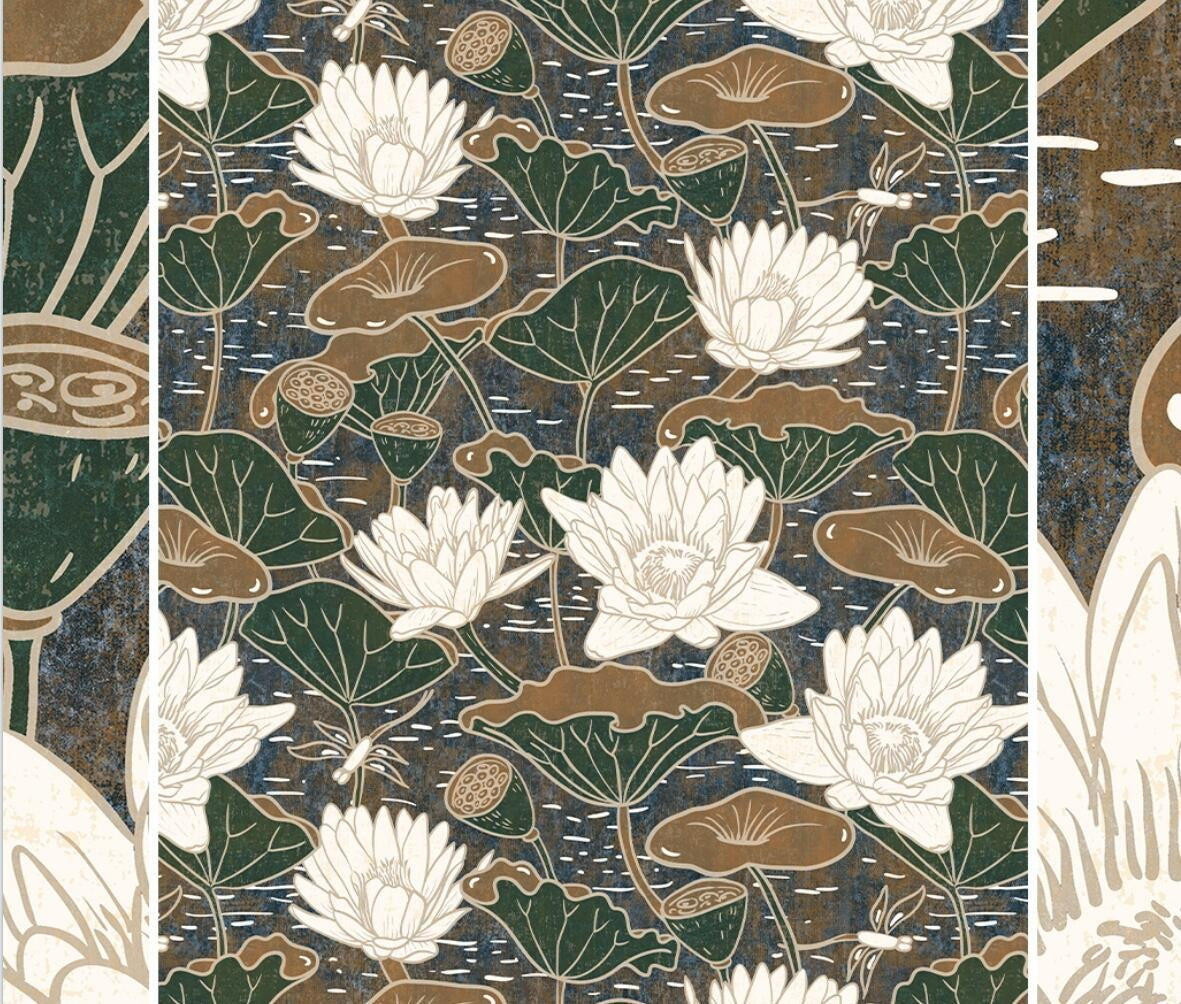 custom-modern-plant-flower-lotus-retro-wallpaper-for-living-room-decoration-home-decor-wall-paper-mural-wall-covering-papier-peint