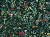 custom-mural-wallpaper-papier-peint-papel-de-parede-wall-decor-ideas-for-bedroom-living-room-dining-room-wallcovering-Plant-Tropical-forest-leaves-animal