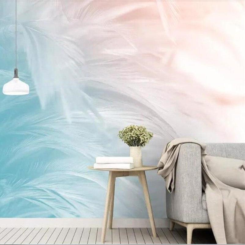 papel-de-parede-3d-custom-hand-drawn-feather-texture-art-deco-mural-bedroom-wall-home-interior-wall-papers-home-decor