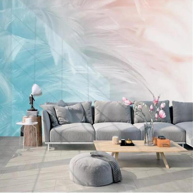 papel-de-parede-3d-custom-hand-drawn-feather-texture-art-deco-mural-bedroom-wall-home-interior-wall-papers-home-decor