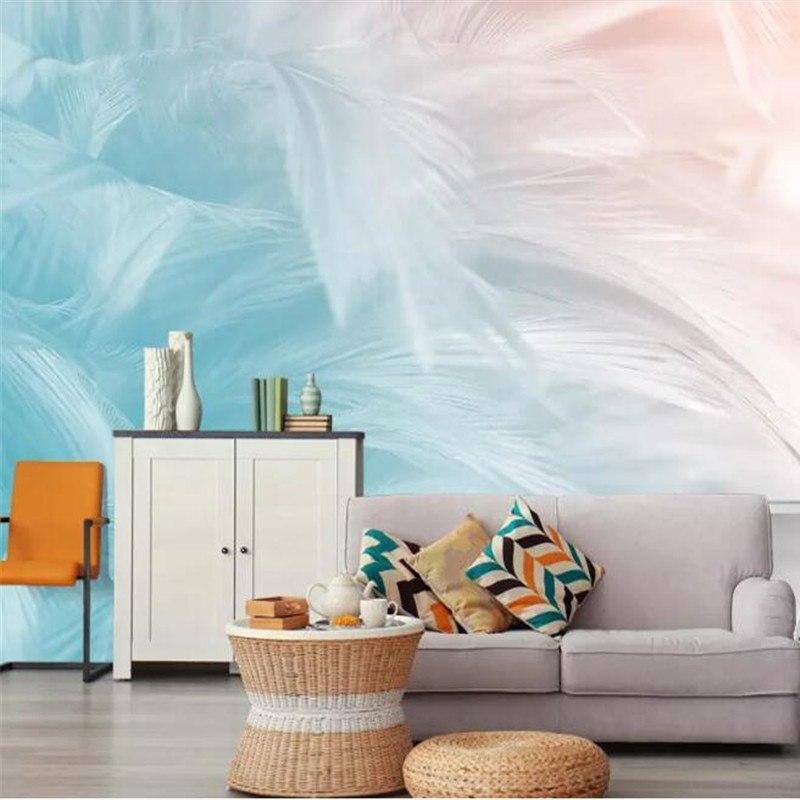 papel-de-parede-3d-custom-hand-drawn-feather-texture-art-deco-mural-bedroom-wall-home-interior-wall-papers-home-decor