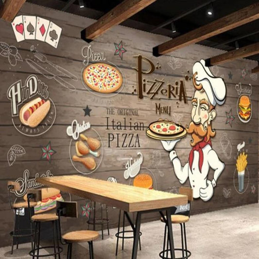 tapety-papel-de-parede-3d-wallpaper-for-walls-3d-hand-painted-wooden-pizza-restaurant-papier-peint-hudas-beauty-papier-peint