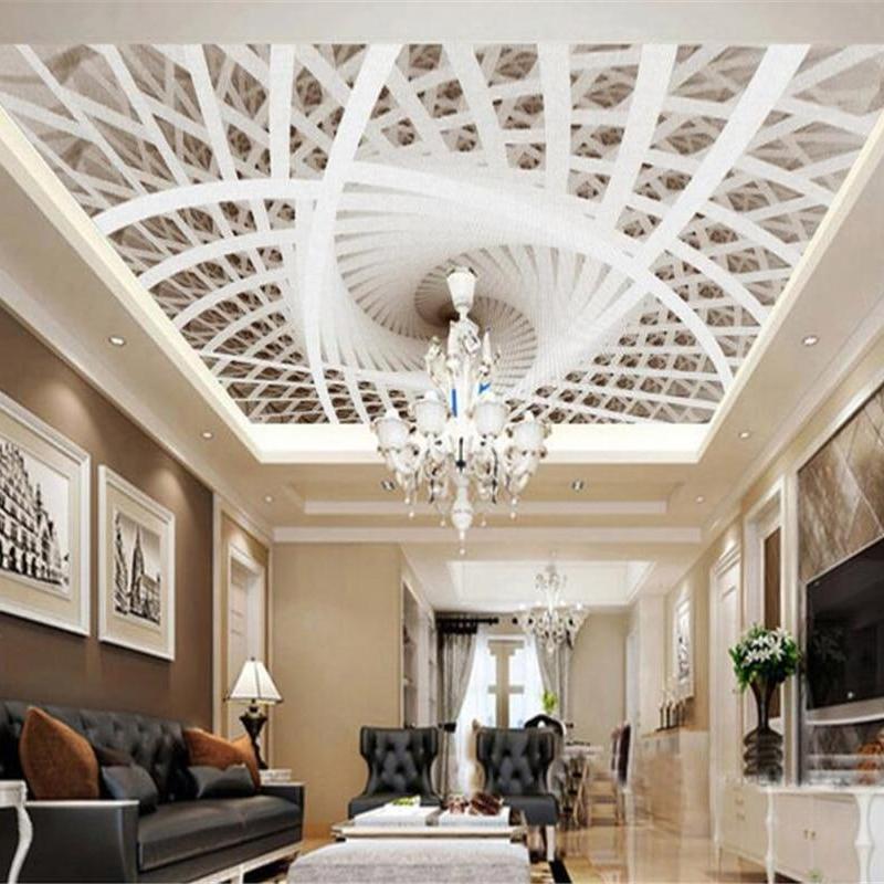 wall-mural-interior-decoration-papier-peint-personality-simple-3d-stereoscopic-art-geometric-ceiling-design-3d-wallpaper