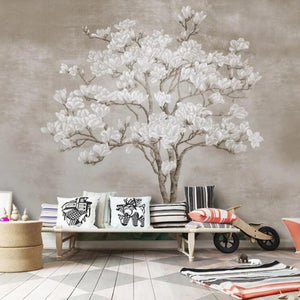 wall-papers-home-decor-Customized-personality-decoration-papel-de-parede-3d-hand-painted-magnolia-flower-papier-peint