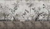 Custom Wallpaper Mural Retro Tropical Rainforest (㎡)