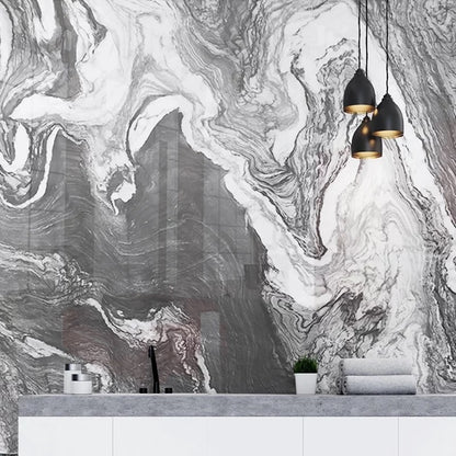 Custom Marble Effect Wallpaper Mural (㎡)