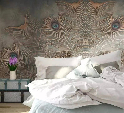peacock-wallpaper-mural-wallcovering