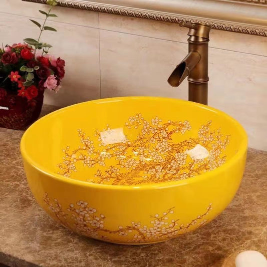 colorful-bathroom-cloakroom-europe-vintage-style-art-wash-basin-ceramic-counter-top-wash-basin-bathroom-sinks-counter-basins-yellow-golden-chinoiserie