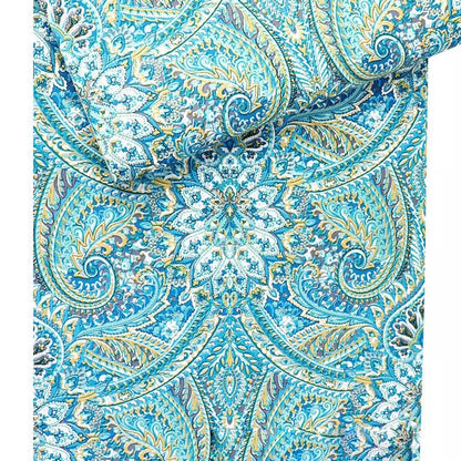 American Style Vintage Bold Floral Blue Red Wallpapers (5.3 ㎡)