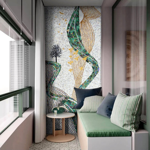 Custom Mosaic Murals Luxury Wall Design with Glass Mosaics | BVM Home