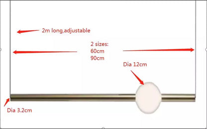 Nordic Golden Chandelier Concise Long Stick Led Hanging Light Fixtures