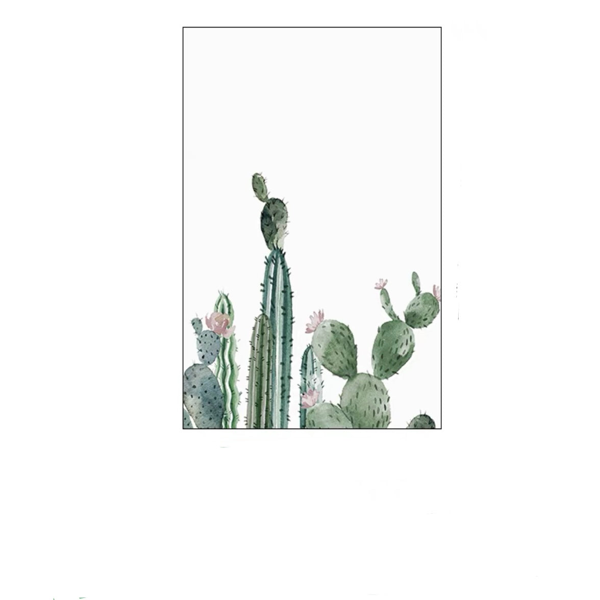 Glass Window Film Frosted Opaque Privacy Glass Films Cactus