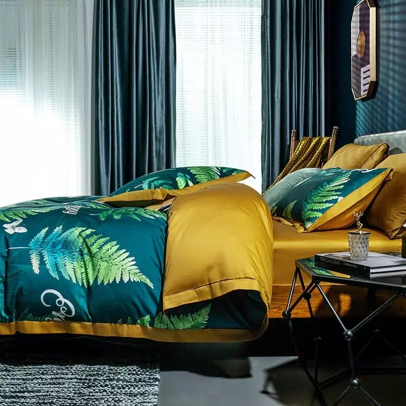 Luxury Egyptian Cotton Bohemia Duvet Cover Set Tropical