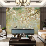 Golden Leaves Wallpaper Mural Modern 3D Wallcovering (㎡)