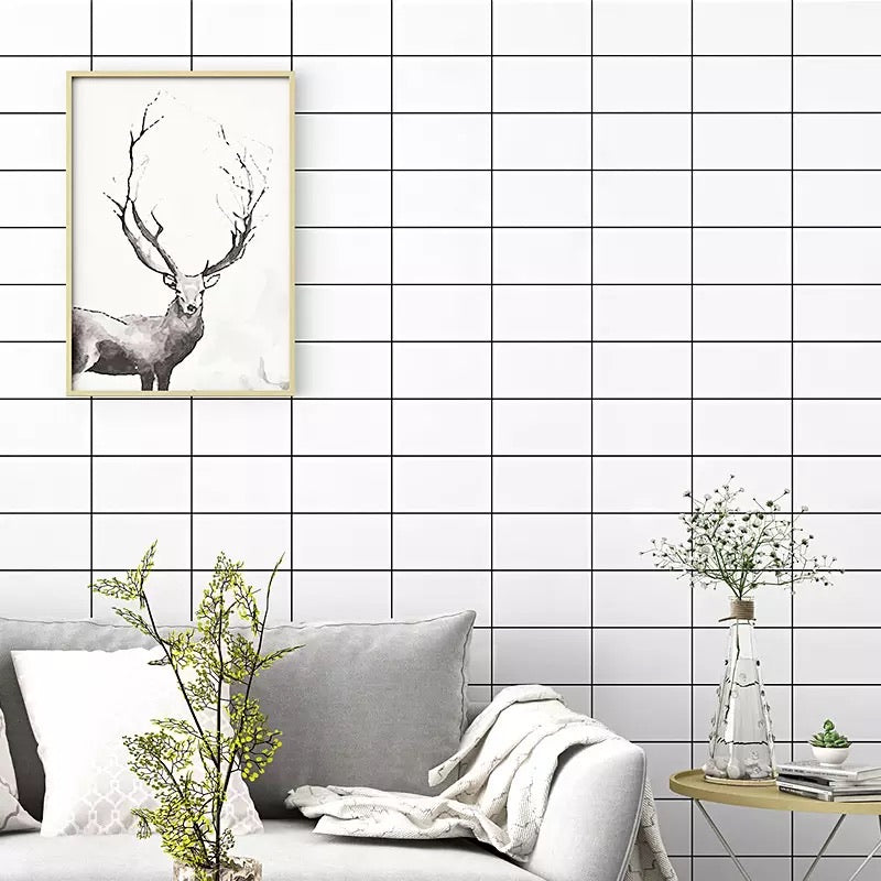 black-and-white-geometry-wallpaper-wallcovering-classic-minimalist-wall-covering-nordic-style-wallpaper-paiper-peint