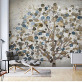 European Style Retro Abstract Art Wallpaper Mural (㎡)