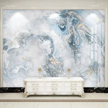 Custom Wallcovering Marble Effect Wallpaper Mural (㎡)