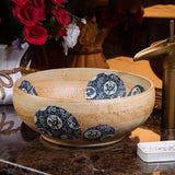 Artful Hand Painted Ceramic Sink Countertop Basin