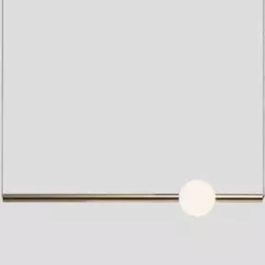 Nordic Golden Chandelier Concise Long Stick Led Hanging Light Fixtures