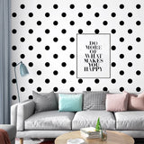 black-and-white-wallpaper-wallcovering-nordic-style-classic-striped-wallpaper-papier-peint-dotted