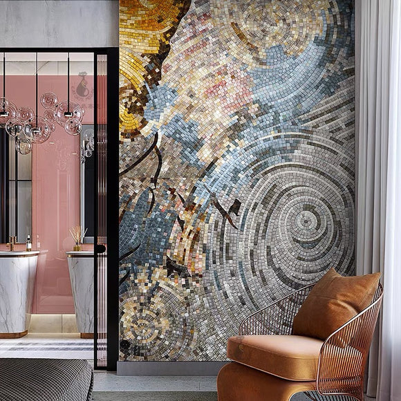 Custom Mosaic Murals Luxury Wall Design with Glass Mosaics | BVM Home