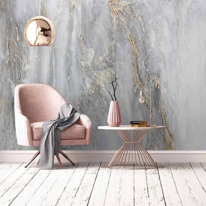 Custom Marble Effect Wallpaper Mural (㎡)