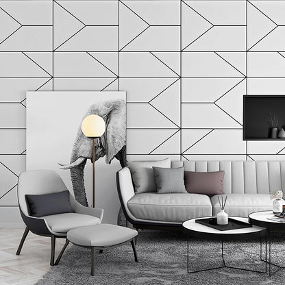 black-and-white-geometry-wallpaper-wallcovering-classic-minimalist-wall-covering-nordic-style-wallpaper-paiper-peint