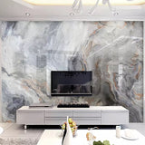 Custom Wallcovering Marble Effect Wallpaper Mural (㎡)